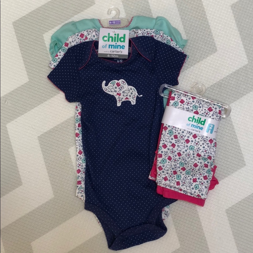 Carter’s | Floral Elephant Set